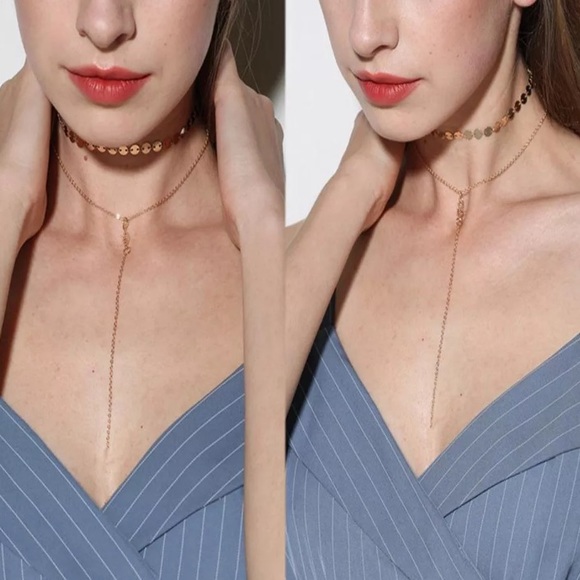 🆕 NEW 💕Trendy Gold Chain Choker - Picture 2 of 6