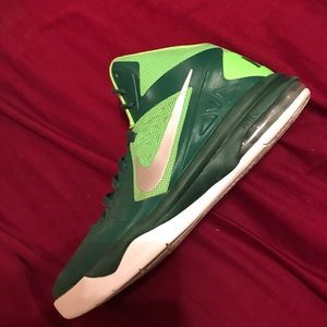 Nice pair of Green Nike basketball shoes!