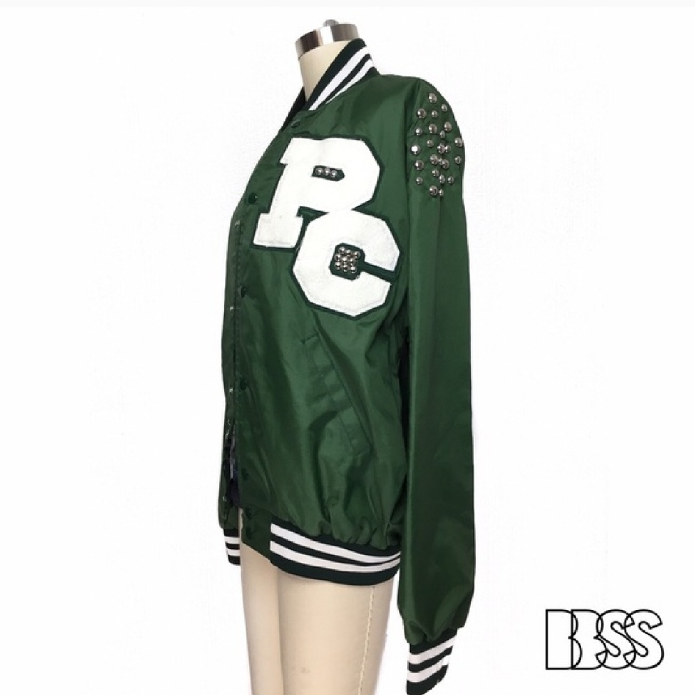 Reposh, Repurposed Vintage Green Varsity Jacket