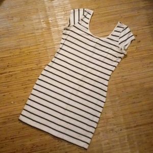 Striped bodycon dress