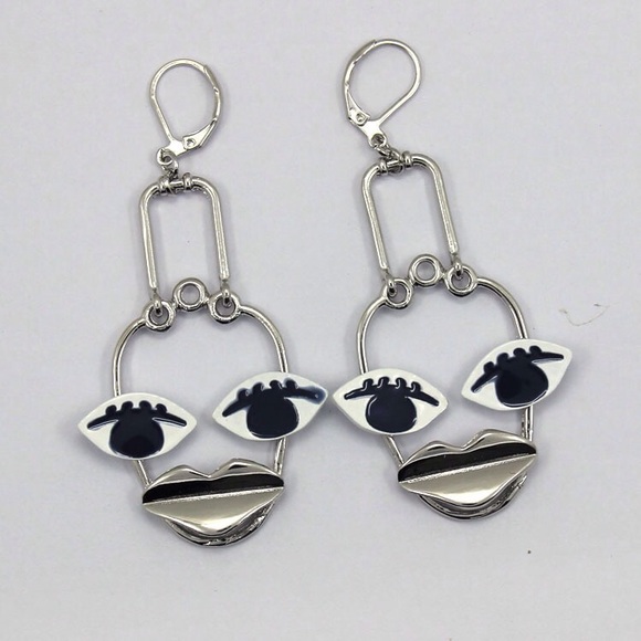 jewelry weird runway face earrings poshmark