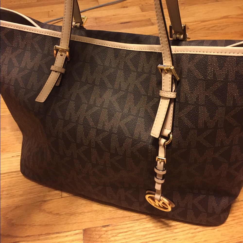 MICHAEL Michael Kors Jet Set Leather Travel Tote