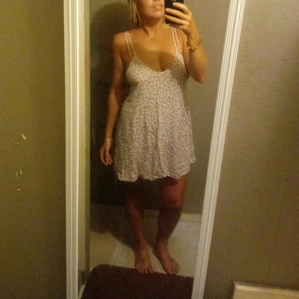 White Floral American Eagle Sundress