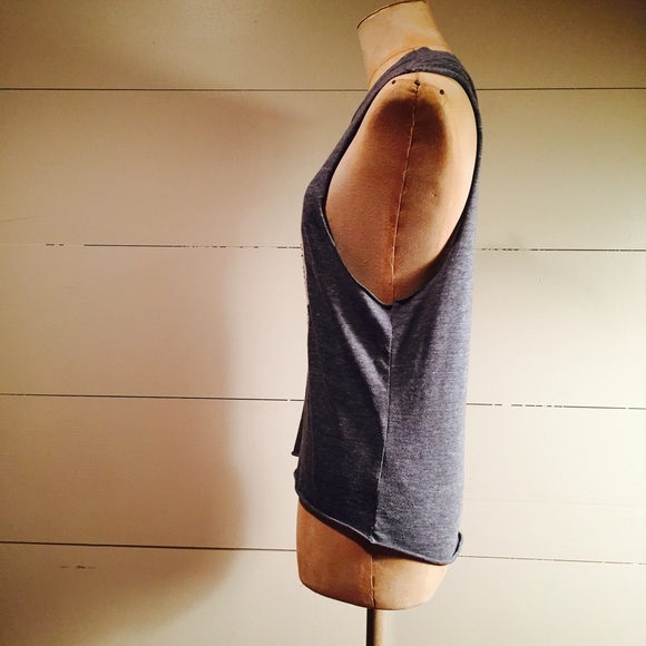 Crochet Skull Muscle Tee - Picture 3 of 5