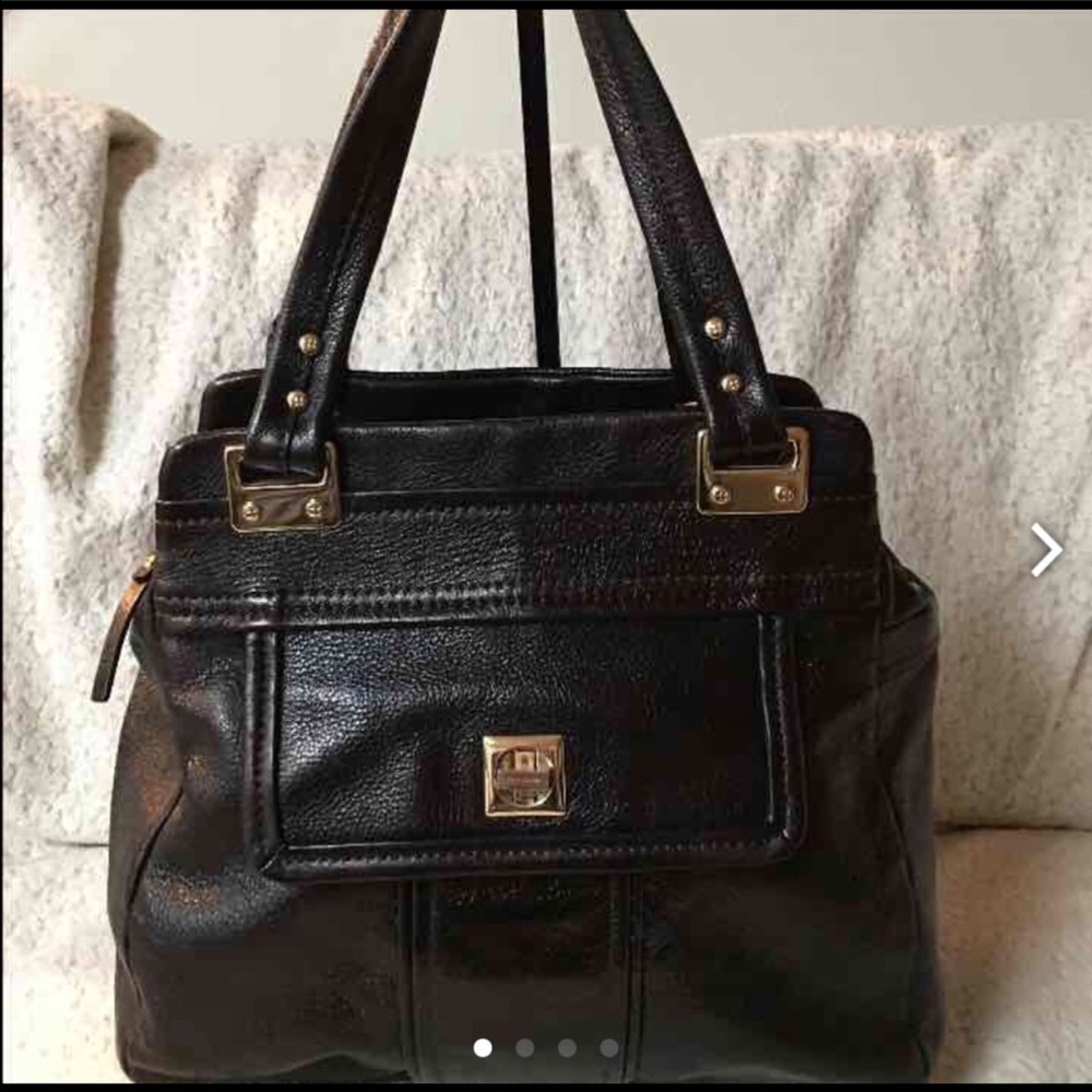 Kate Spade ♠️ used soft black leather satchel