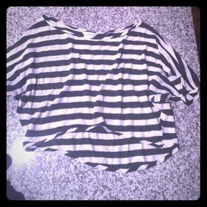Cropped striped shirt from PacSun