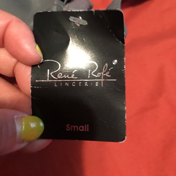 Rene Rafe Strapless Padded Gray Bra - size S - Picture 2 of 3