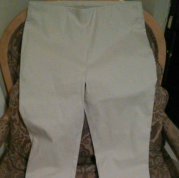 Chico's | Pants & Jumpsuits | Womens Size 5 Cream And White Polka Dot ...