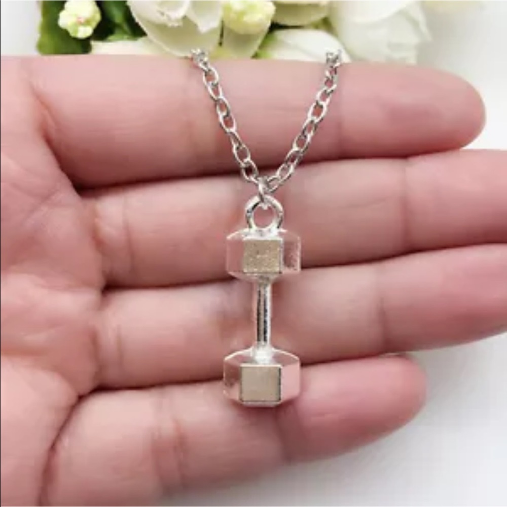 Gym weights necklace