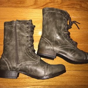 Candies grey combat boots