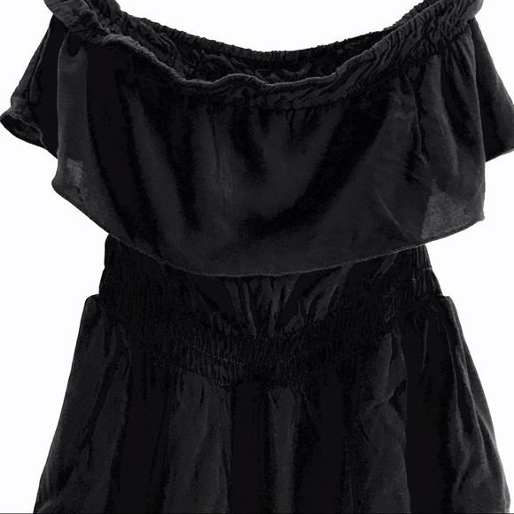 Ruffled Mini Black Dress - Picture 5 of 5