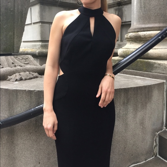 Black crepe formal gown - Picture 2 of 2