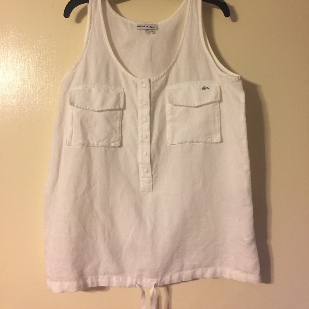Lacoste linen tank