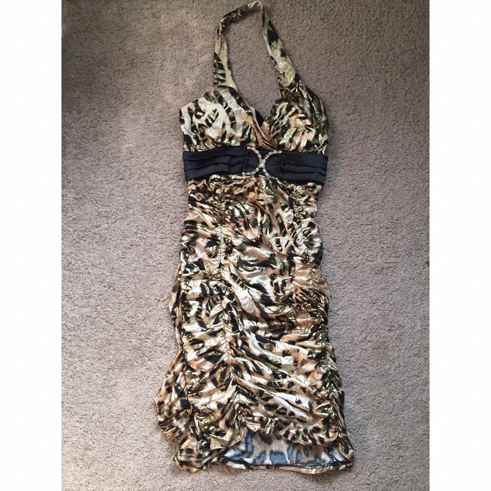 Cheetah tight dress