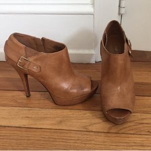Enzo Angiolini open toe booties