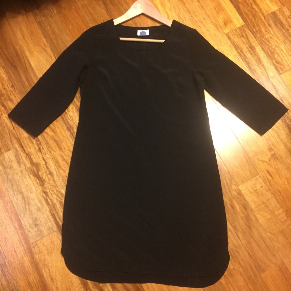 Old Navy LBD Black 3/4 Sleeve Shift Dress