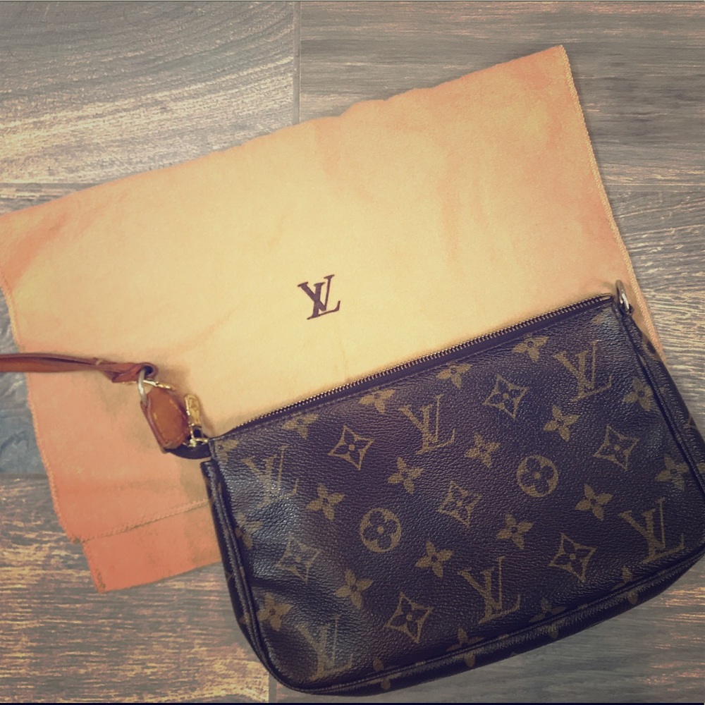 Louis Vuitton Monogrammed Canvas Pouchette