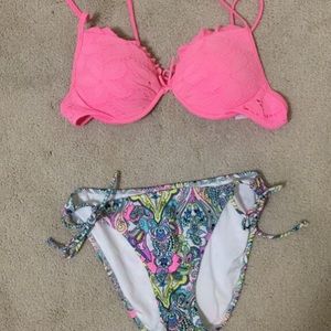 Pink Victoria's Secret swimsuit