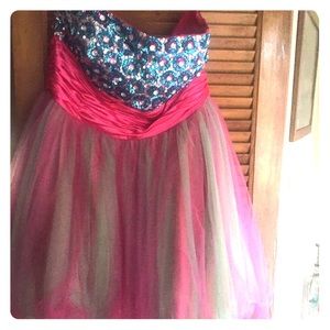 Sweet 16 multiple colors dress tutu flare bottom