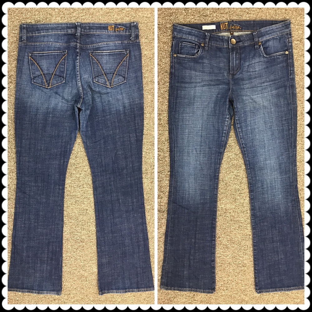 KUT FROM THE KLOTH Farrah Baby Bootcut Jeans Sz 8