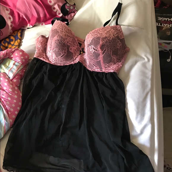 Other - Plus size lingerie with matching thong.