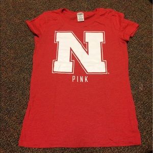 Victoria's Secret PINK college Nebraska shirt sz M