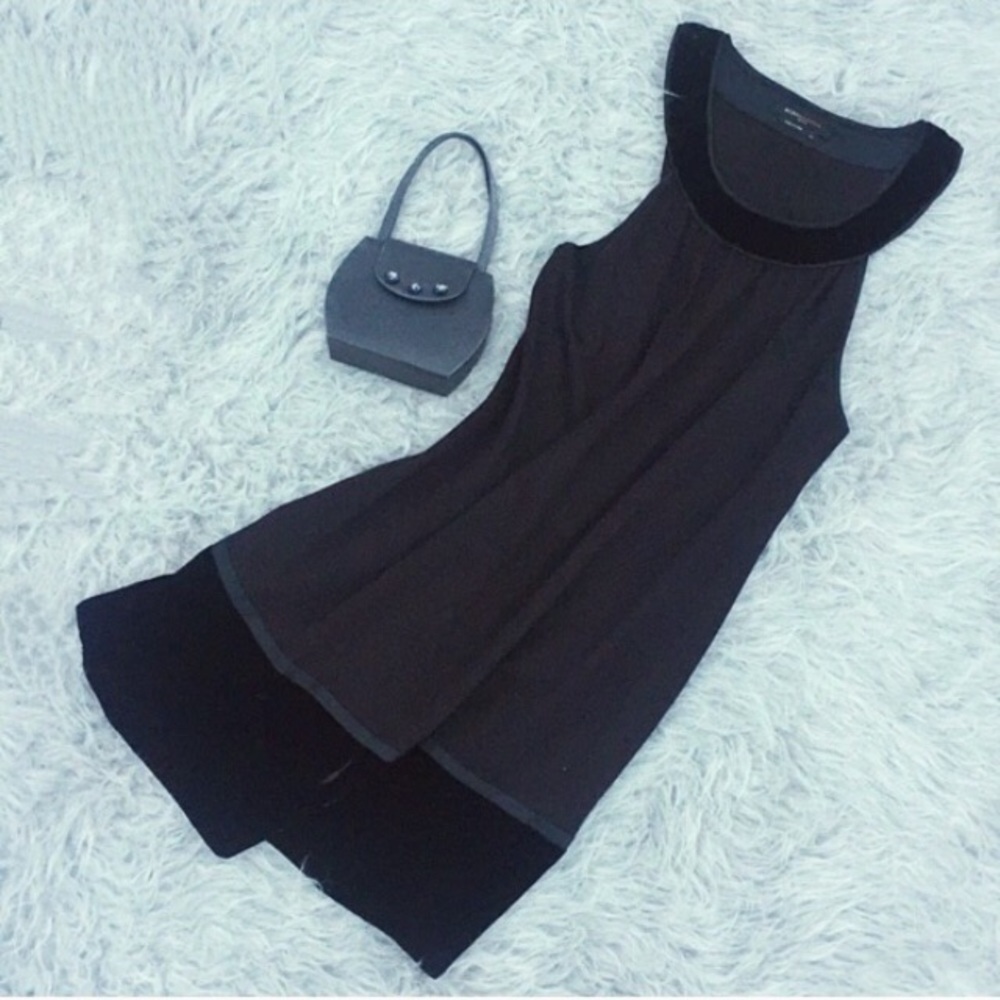 BCBG black trapeze dress