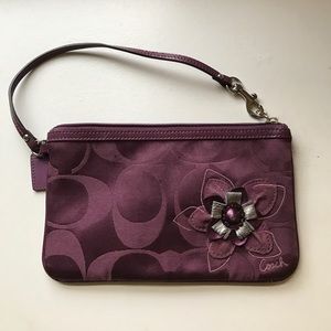 Coach large wristlet