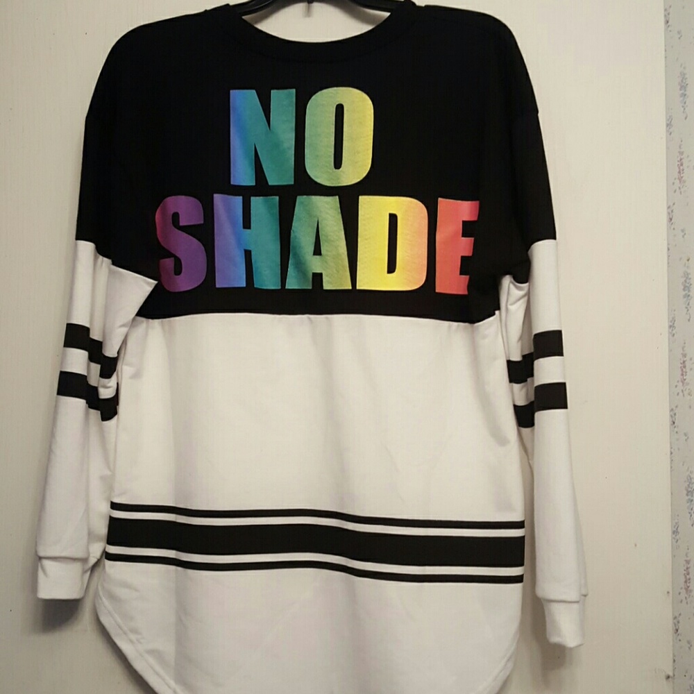 "NO SHADE" sweater