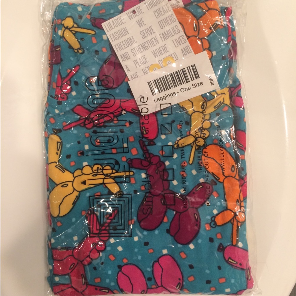 Lularoe 4th Birthday limited edition leggings OS