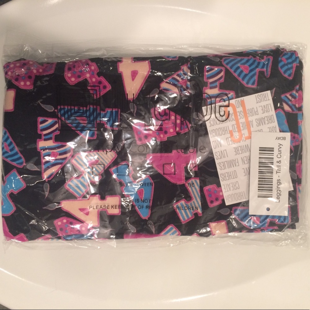 Lularoe 4th Birthday limited edition leggings