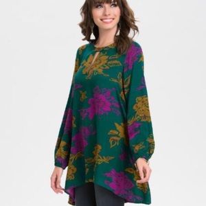 Long Sleeve Floral Tunic