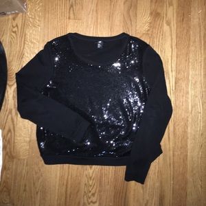 H&M Sequined Sweatshirt