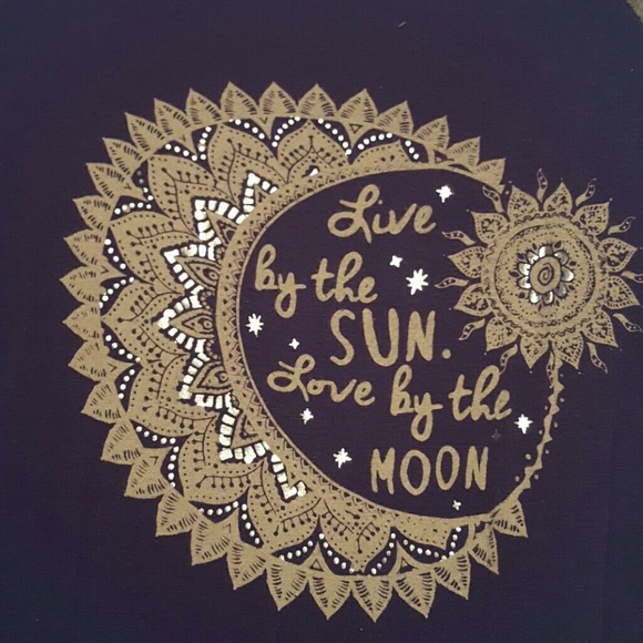 "LIVE, SUN, MOON" baseball tee - Picture 2 of 2