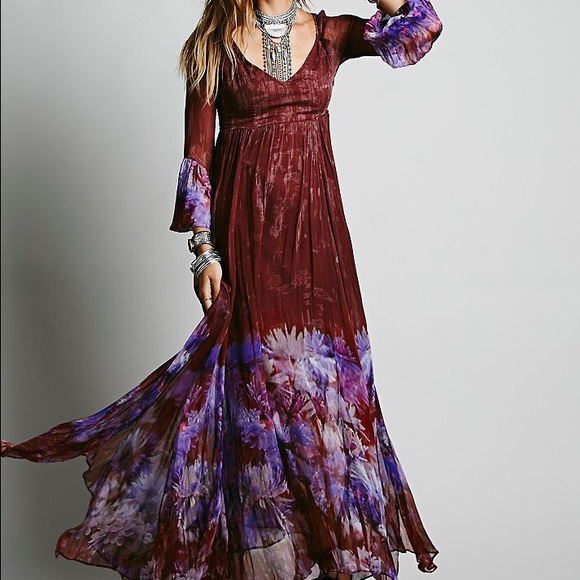 Rare Free People Dazed Dreamer Maxi - Picture 3 of 6