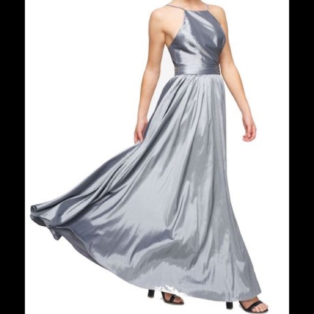 Fame and Partners Dress Structured Metallic NEW