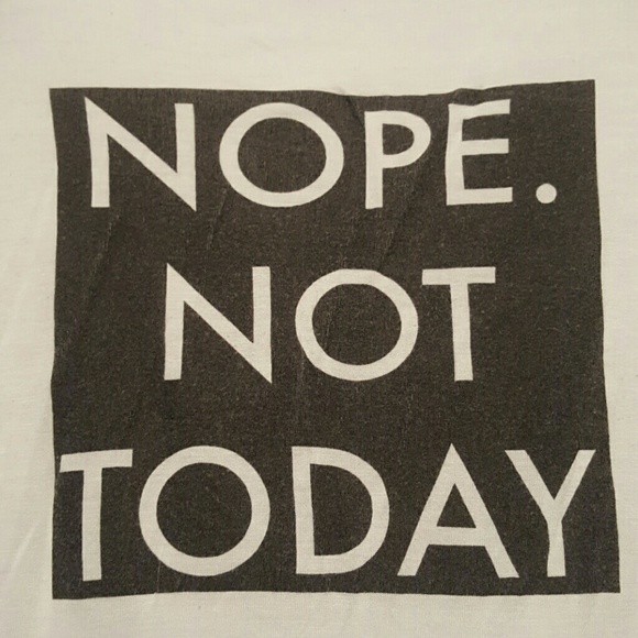 "NOPE NOT TODAY" baseball tee - Picture 2 of 2