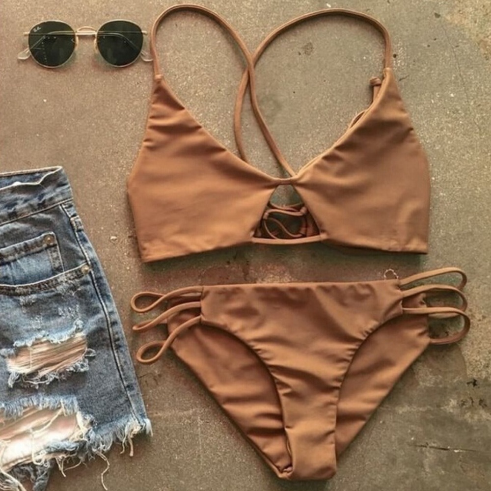 BRAND NEW NUDE BROWN BIKINI