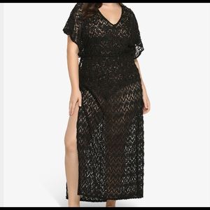 Knitted swimsuit cover up