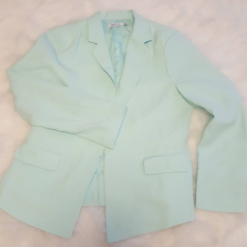 Mint green blazer