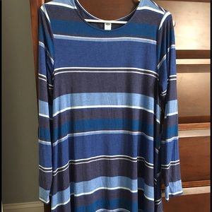 BNWT old navy L petite stripe jersey tunic dress
