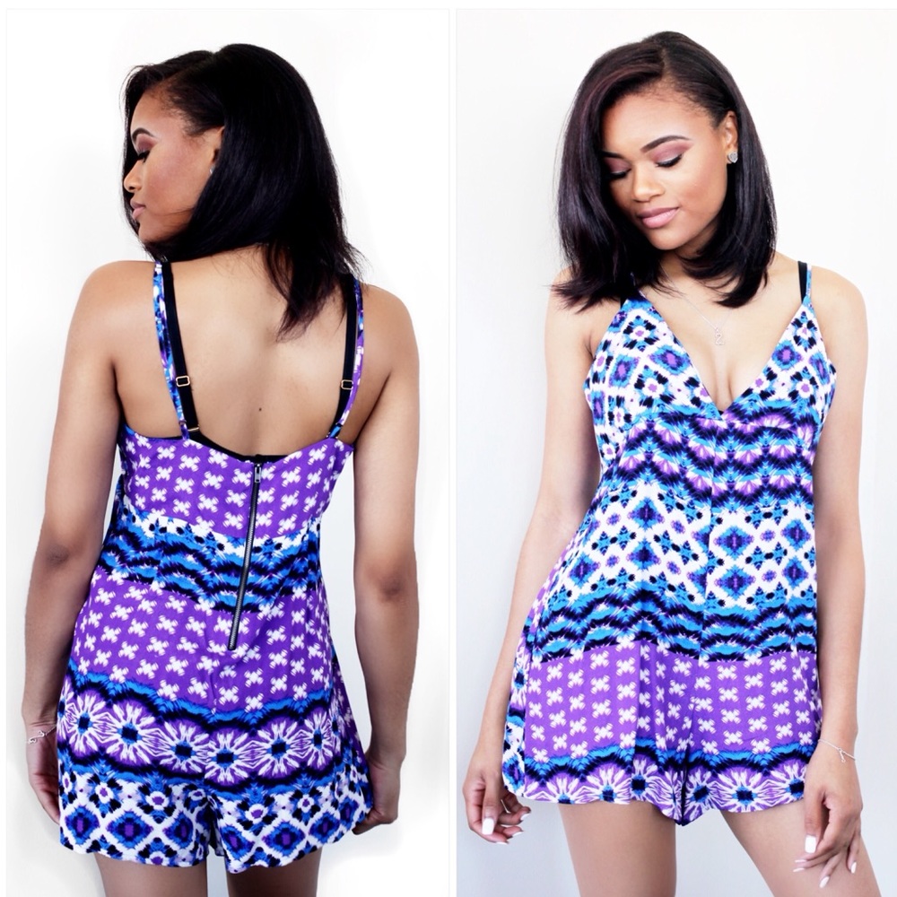 Forever 21 Abstract Print Romper