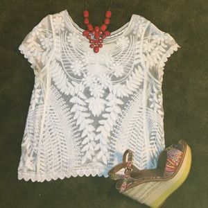 Express lace top