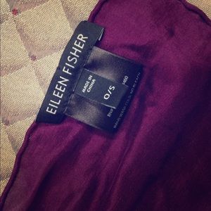 Eileen Fisher silk scarf!