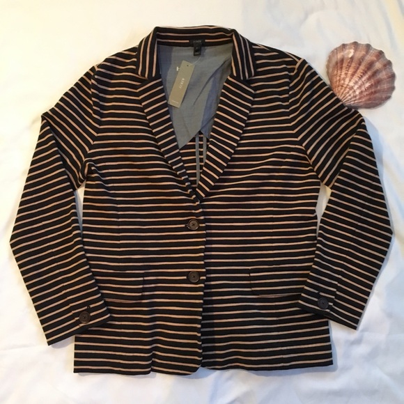 J. Crew Jackets & Blazers - J Crew striped blazer