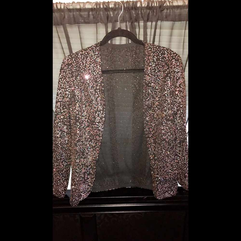 Casual glitter blazer