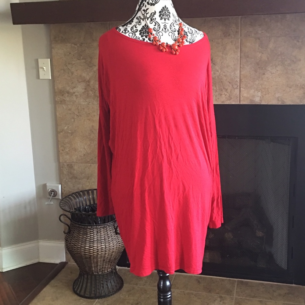 🛍 PICO 1988 Long Sleeve Red Tunic