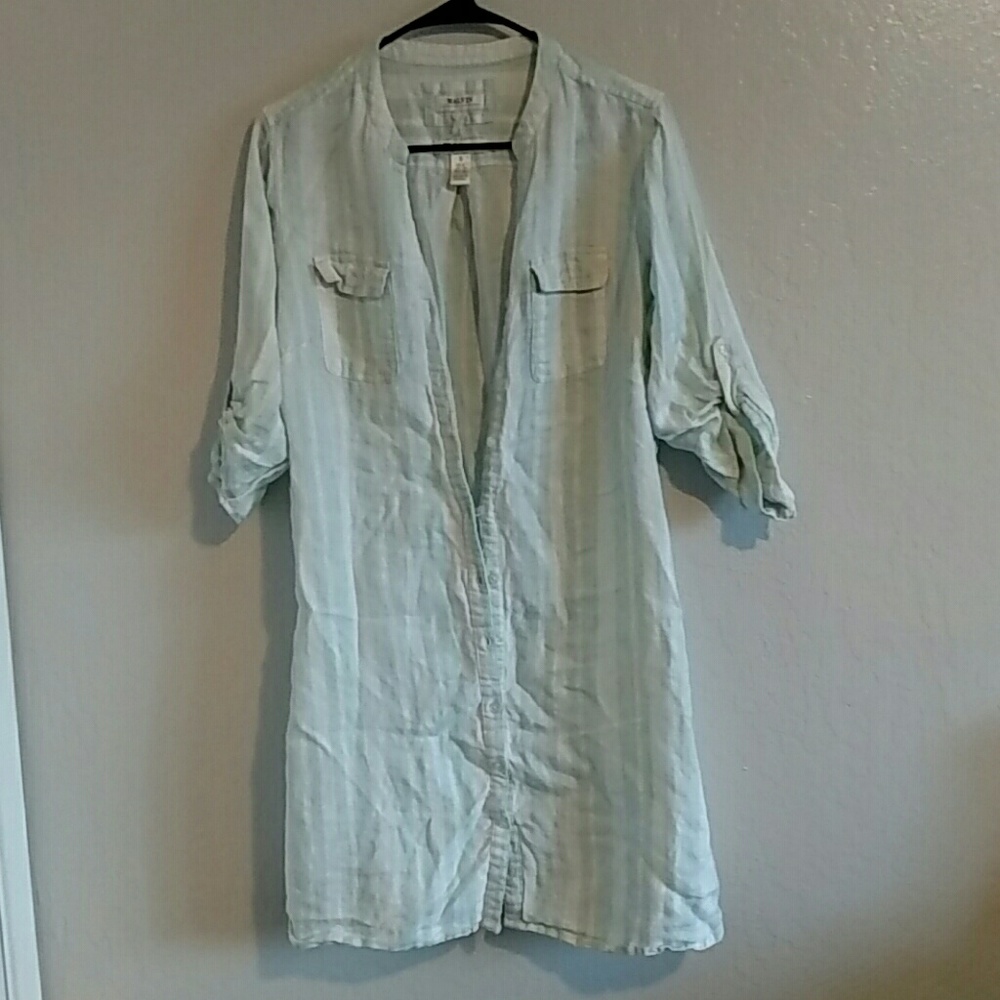 Stripped linen cover