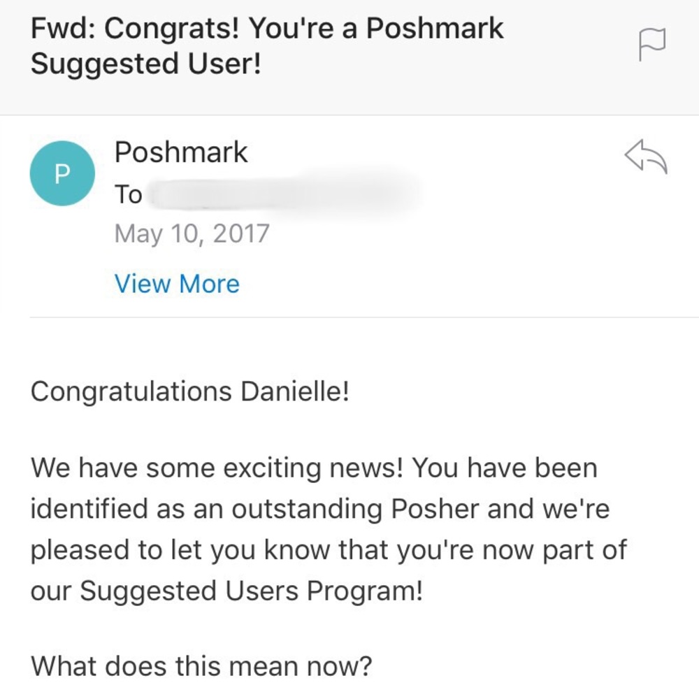 POSHMARK SUGGESTED USER!!! 🛍