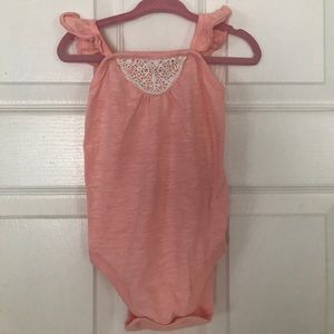 Old navy tank onesie with lace detail